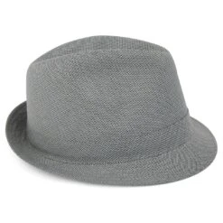Fawler Chapeau Fedora Tyrol Gris à Motif Pied-de-poule -Bagues Magasin 16 2 177