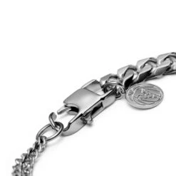 Lucleon Bracelet Couleur Argenté Carlos Amager à Double Maille Gourmette -Bagues Magasin 16 3d09835d3a3ec0192417562d3a380d430 3