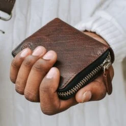 Lucleon Porte-cartes Accordéon Montreal En Cuir Havane RFID -Bagues Magasin 16436 wallet