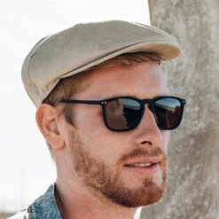 Fawler Casquette Plate Lory Couleur Beige -Bagues Magasin 16553 hat