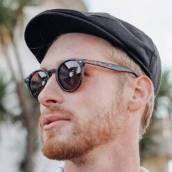 Fawler Casquette Plate Lory Bleu Marine Foncé -Bagues Magasin 16556 hat