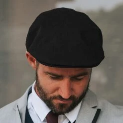 Fawler Casquette Plate Noire Lory 13 Fawler Casquette Plate Noire Lory -Bagues Magasin 16559 hat