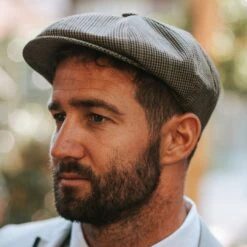 Fawler Casquette Gavroche Spicchi à Motif Pied-de-poule -Bagues Magasin 16568 hat