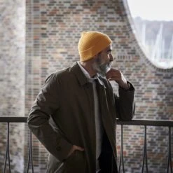 Fawler Bonnet Jaune Kite Kevin En Coton Organique -Bagues Magasin 17703 4 squares