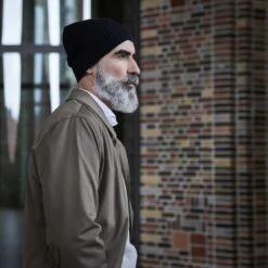 Fawler Beanie Kristian Kite En Coton Organique Noir -Bagues Magasin 17706 3 squares