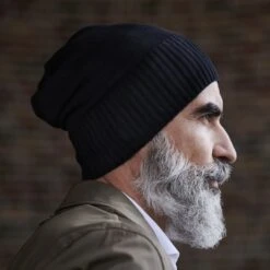 Fawler Beanie Noir Konrad Kite En Coton Organique -Bagues Magasin 17713 squares