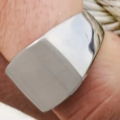 Lucleon Chevalière Leigh Gravel En Acier Argenté -Bagues Magasin 17735best