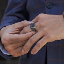 Lucleon Bague Argentée Gravel Leon 10 Lucleon Bague Argentée Gravel Leon -Bagues Magasin 17805 square