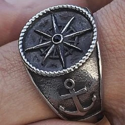 Lucleon Bague Argentée Gravel Leon 13 Lucleon Bague Argentée Gravel Leon -Bagues Magasin 17805best