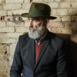 Fawler Fedora Fido Alessandria En Laine Verte 12 Fawler Fedora Fido Alessandria En Laine Verte -Bagues Magasin 17946