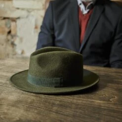 Fawler Fedora Fido Alessandria En Laine Verte 13 Fawler Fedora Fido Alessandria En Laine Verte -Bagues Magasin 17946 2