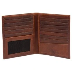 Lucleon Portefeuille En Cuir Montréal De Couleur Havane RFID -Bagues Magasin 18 3 2 4