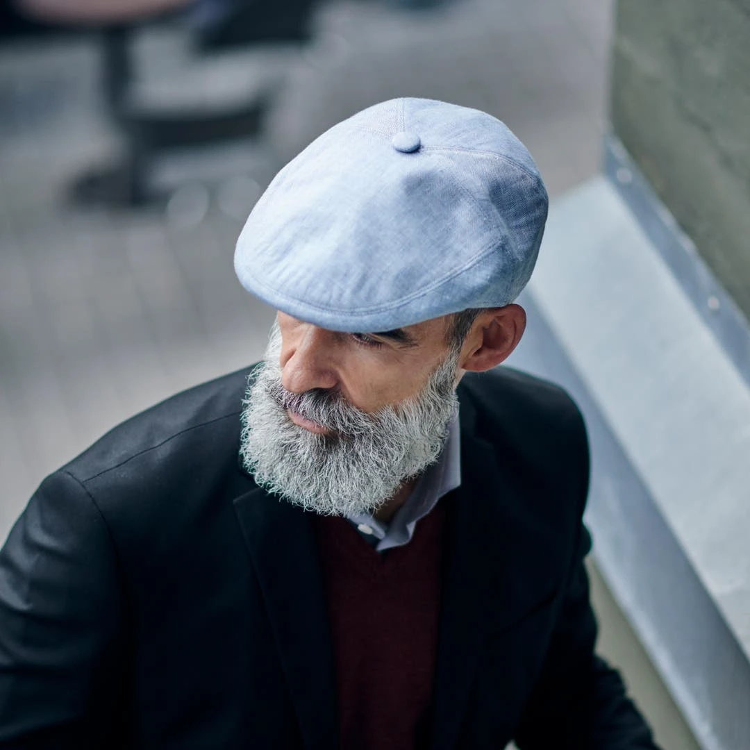 Fawler Casquette Plate Marcello Moda Bleu Clair 7 Fawler Casquette Plate Marcello Moda Bleu Clair – Image 5