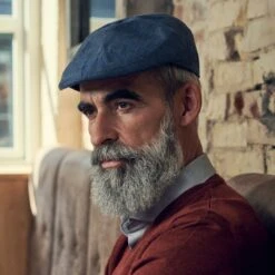 Fawler Casquette Plate Bleu Marine Marcello Moda -Bagues Magasin 18040 1