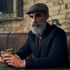 Fawler Casquette Béret à Carreaux Bordeaux Et Bleu Marine Massimo Moda -Bagues Magasin 18062