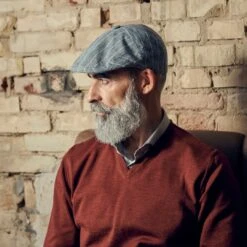 Fawler Casquette Plate Moda à Rayures Bleu Et Blanc Marco 12 Fawler Casquette Plate Moda à Rayures Bleu Et Blanc Marco -Bagues Magasin 18072 5