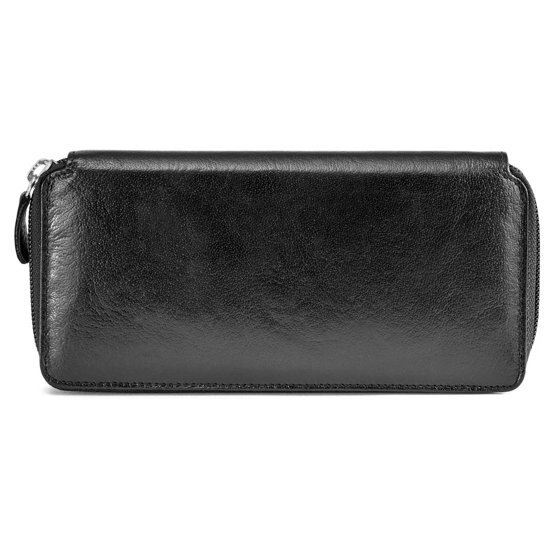 Lucleon Portefeuille En Cuir Noir California Accordion 6 Lucleon Portefeuille En Cuir Noir California Accordion – Image 4