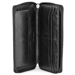 Lucleon Portefeuille En Cuir Noir California Accordion 13 Lucleon Portefeuille En Cuir Noir California Accordion -Bagues Magasin 19 5 copy 3