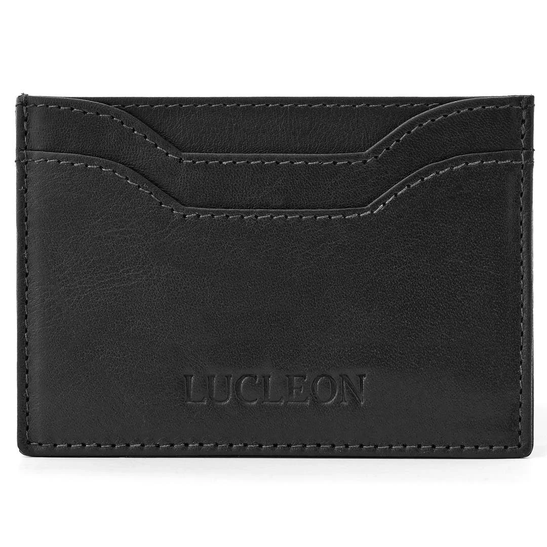 Lucleon Porte-cartes Noir "Bruce" 3 Lucleon Porte-cartes Noir "Bruce"