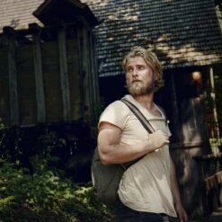 Lucleon Fortis | Bague En Acier Damas Et Titane De Couleur Argentée à Double Liseré Noir - 7 Mm -Bagues Magasin 1x1 dsc1936 13