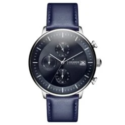 Sidegren Solis | Montre Chronographe Bleue à énergie Solaire