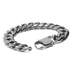 Lucleon Gourmette En Acier Argenté 14 Mm -Bagues Magasin 2 2 silver14mm