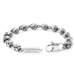 Arkai Bracelet Tête De Mort En Acier Ruben Rico -Bagues Magasin 2 3.0077d6ead97ca4f095857eb474b8581c 3