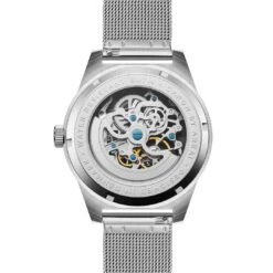 Arkai Caron | Montre Squelette Automatique En Acier Inoxydable Argenté -Bagues Magasin 2 3karonver2