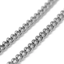 Lucleon Bracelet Chaîne à Mailles Argentées - 4 Mm -Bagues Magasin 2 4.fef2c09d62d61cafb97ee41343921107 3