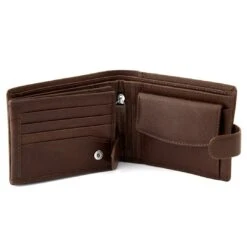 Lucleon Portefeuille Ergonomique En Cuir Marron California 11 Lucleon Portefeuille Ergonomique En Cuir Marron California -Bagues Magasin 2 4 87