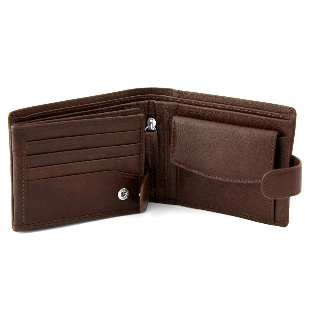 Lucleon Portefeuille Ergonomique En Cuir Marron California 6 Lucleon Portefeuille Ergonomique En Cuir Marron California – Image 4