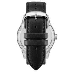Fawler Imperator | Montre à Phases De Lune En Acier Inoxydable Noir Et Argenté -Bagues Magasin 2 4carr