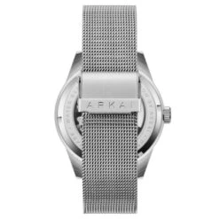 Arkai Caron | Montre Squelette Automatique En Acier Inoxydable Argenté -Bagues Magasin 2 4karonver2