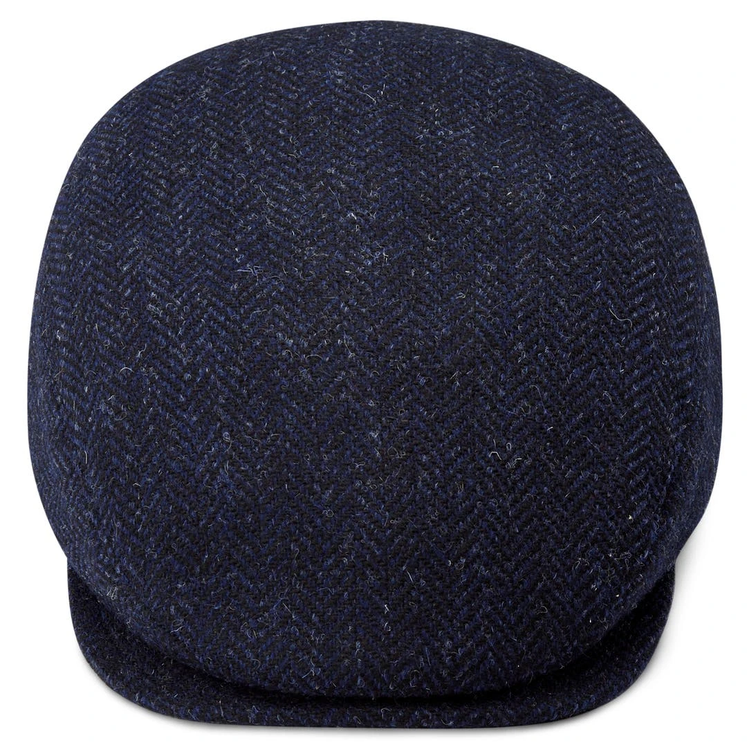Fawler Casquette Plate Fido Eddye En Laine Bleue 4 Fawler Casquette Plate Fido Eddye En Laine Bleue – Image 2