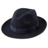 Fawler Chapeau Fedora Fido Alessandria En Laine Bleue -Bagues Magasin 23 1 copy 5