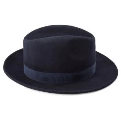 Fawler Chapeau Fedora Fido Alessandria En Laine Bleue 10 Fawler Chapeau Fedora Fido Alessandria En Laine Bleue -Bagues Magasin 23 3 copy 4