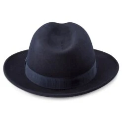 Fawler Chapeau Fedora Fido Alessandria En Laine Bleue 11 Fawler Chapeau Fedora Fido Alessandria En Laine Bleue -Bagues Magasin 23 4 copy 2