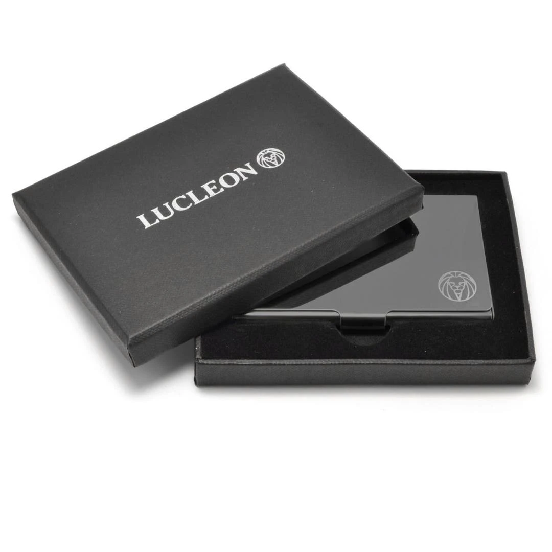 Lucleon Porte-cartes En Acier Noir 7 Lucleon Porte-cartes En Acier Noir – Image 5