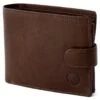 Lucleon Portefeuille Ergonomique En Cuir Marron California -Bagues Magasin 2 288