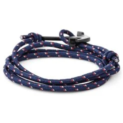 Tailor Toki Bracelet L'ancre Noir à Cordon Bleu Marine 10 Tailor Toki Bracelet L'ancre Noir à Cordon Bleu Marine -Bagues Magasin 3 1 135 1 45 1 45