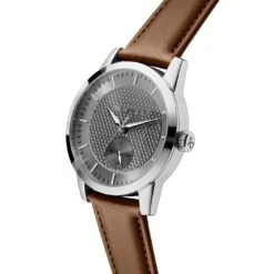 Fawler Dayton | Dayton | Montre En Acier Inoxydable Argenté Avec Cadran Gris Texturé -Bagues Magasin 3 2dajton