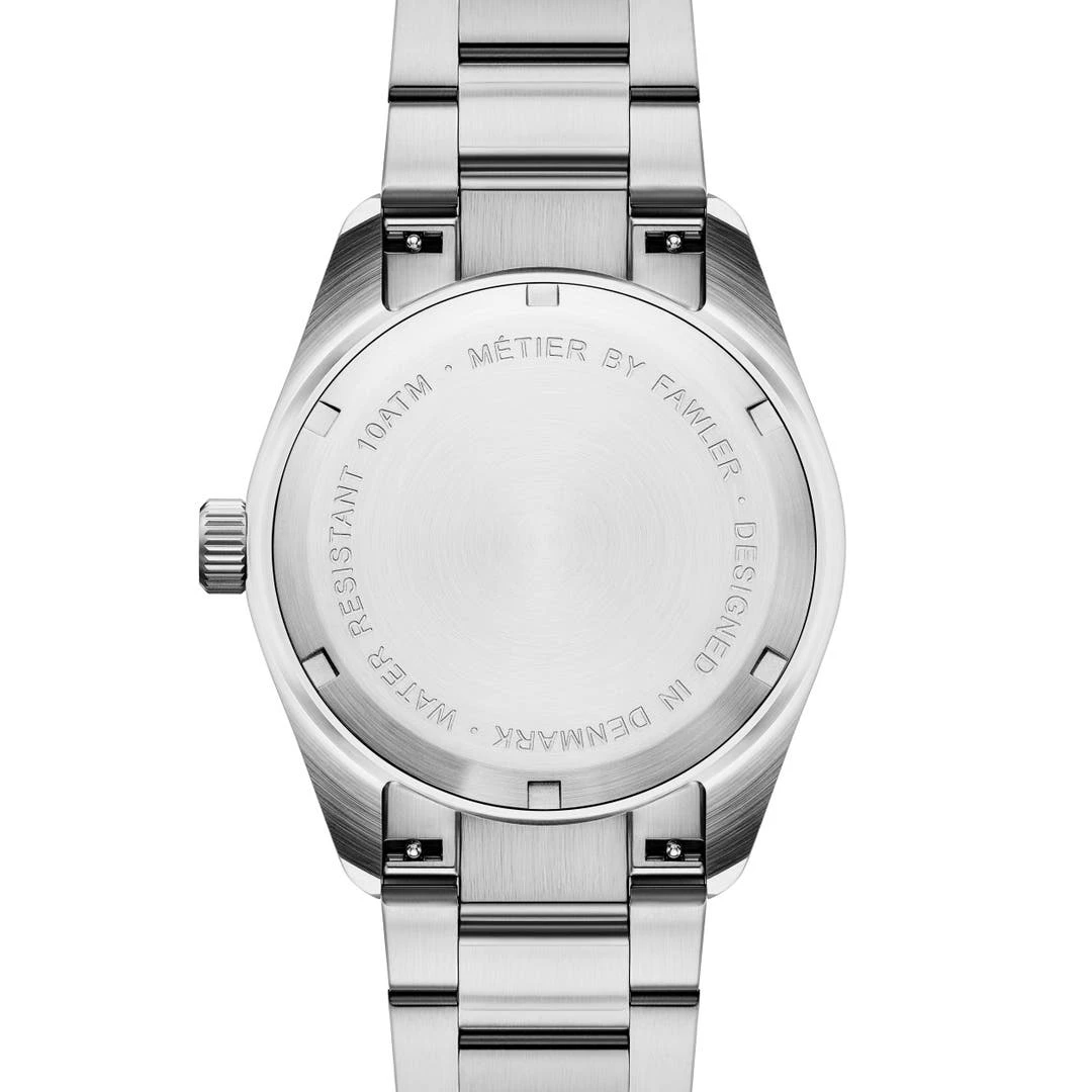 Fawler Métier | Montre GMT En Acier Inoxydable Vert 7 Fawler Métier | Montre GMT En Acier Inoxydable Vert – Image 5