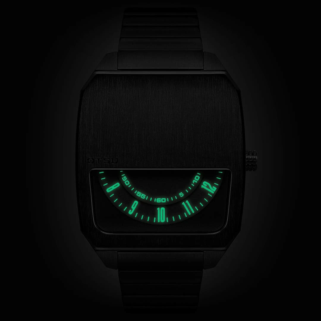 Otsu Hoc | Montre à Demi-cadran En Acier Inoxydable Gris Bronze 4 Otsu Hoc | Montre à Demi-cadran En Acier Inoxydable Gris Bronze – Image 2