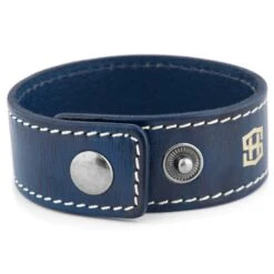 Salt & Hide Bracelet En Cuir Bleu Reeve -Bagues Magasin 38 2 30