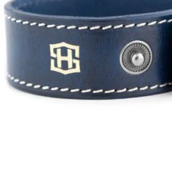 Salt & Hide Bracelet En Cuir Bleu Reeve -Bagues Magasin 38 3 11