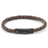 Lucleon Bracelet En Cuir Marron Et Noir 2 Lucleon Bracelet En Cuir Marron Et Noir -Bagues Magasin 3 159 1 37 1 77