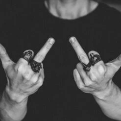 Moody Mason Bague Makt Grise Le Lion -Bagues Magasin 3trecaslika 2