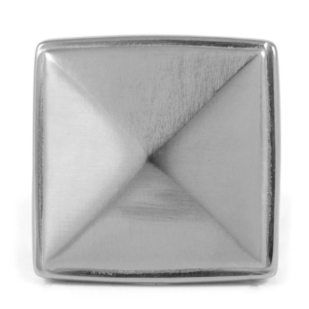 SteelCZ Chevalière Carrée En Acier 4 SteelCZ Chevalière Carrée En Acier – Image 2