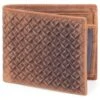 Collin Rowe Portefeuille Havane à Surface Tramée -Bagues Magasin 4 1 404