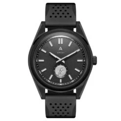 Arkai Mond | Montre Meteorite En Acier Inoxydable Noir